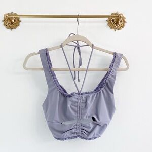 Free People Movement Plie Ruffle Cinched Crop Sports Bra
